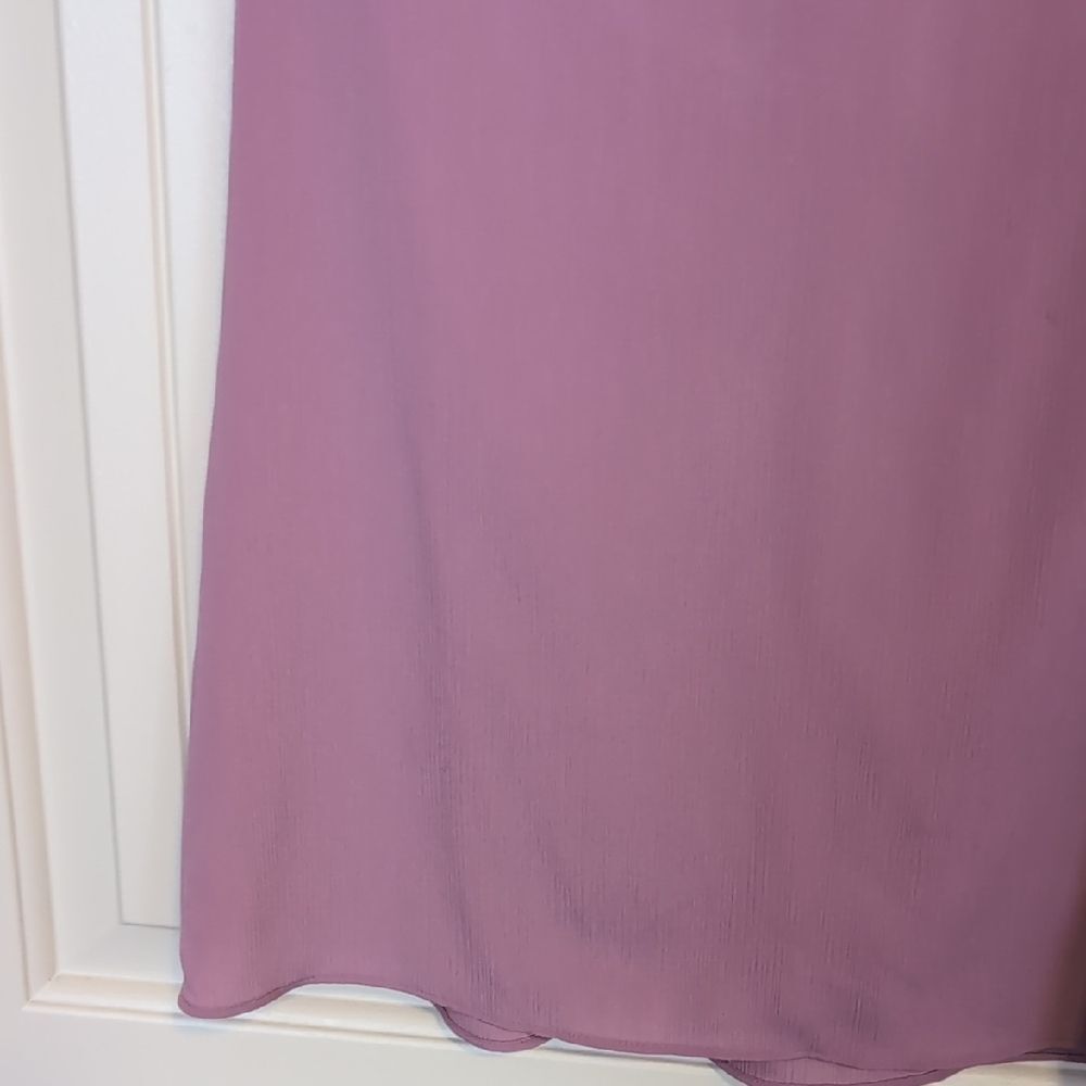 NWT Nine West Dusty Purple Flutter Sleeve Blouse - Picture 6 of 13